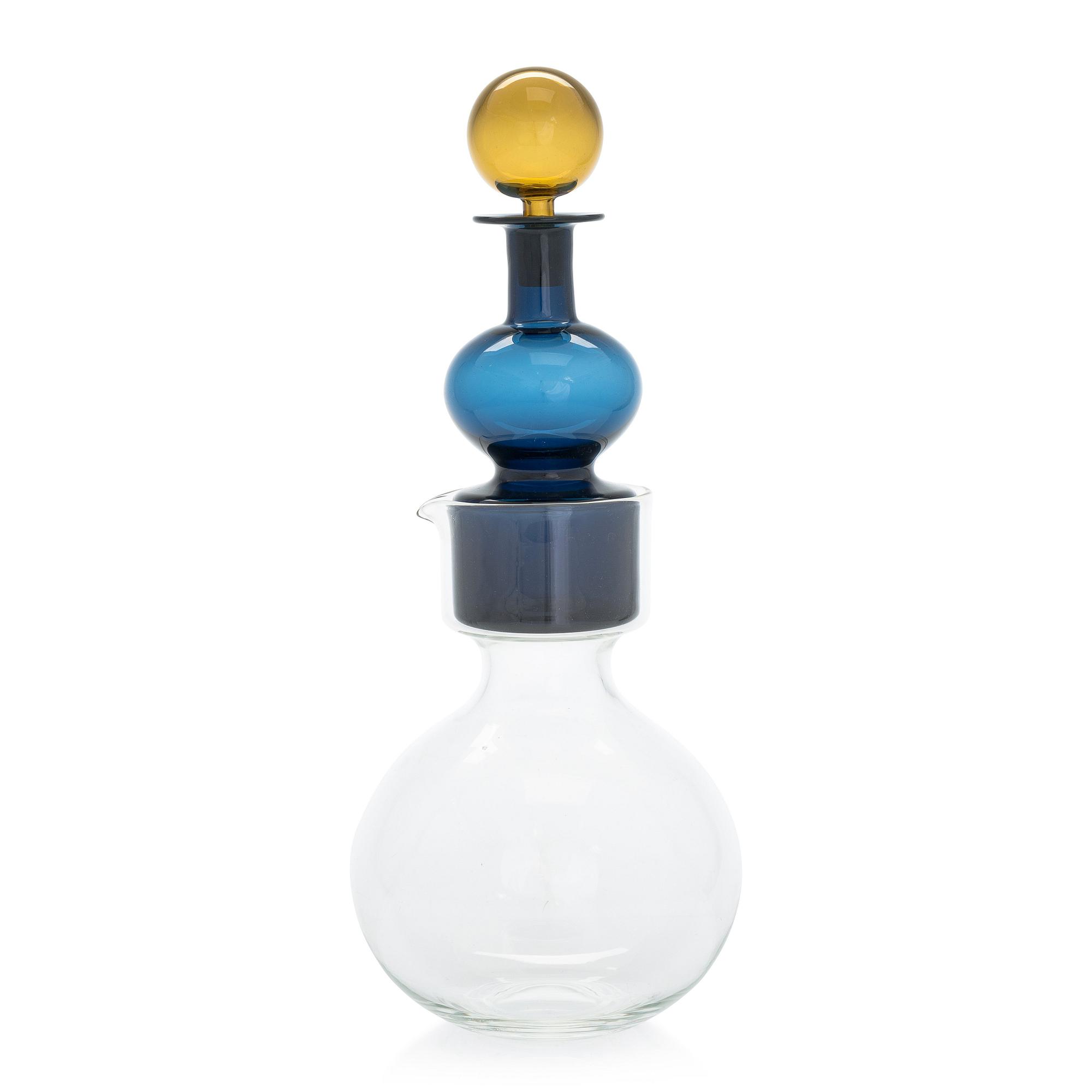 Kaj Franck, karaff, "Kremls klockor", glas, signerad K. Franck Nuutajärvi Notsjö -59.