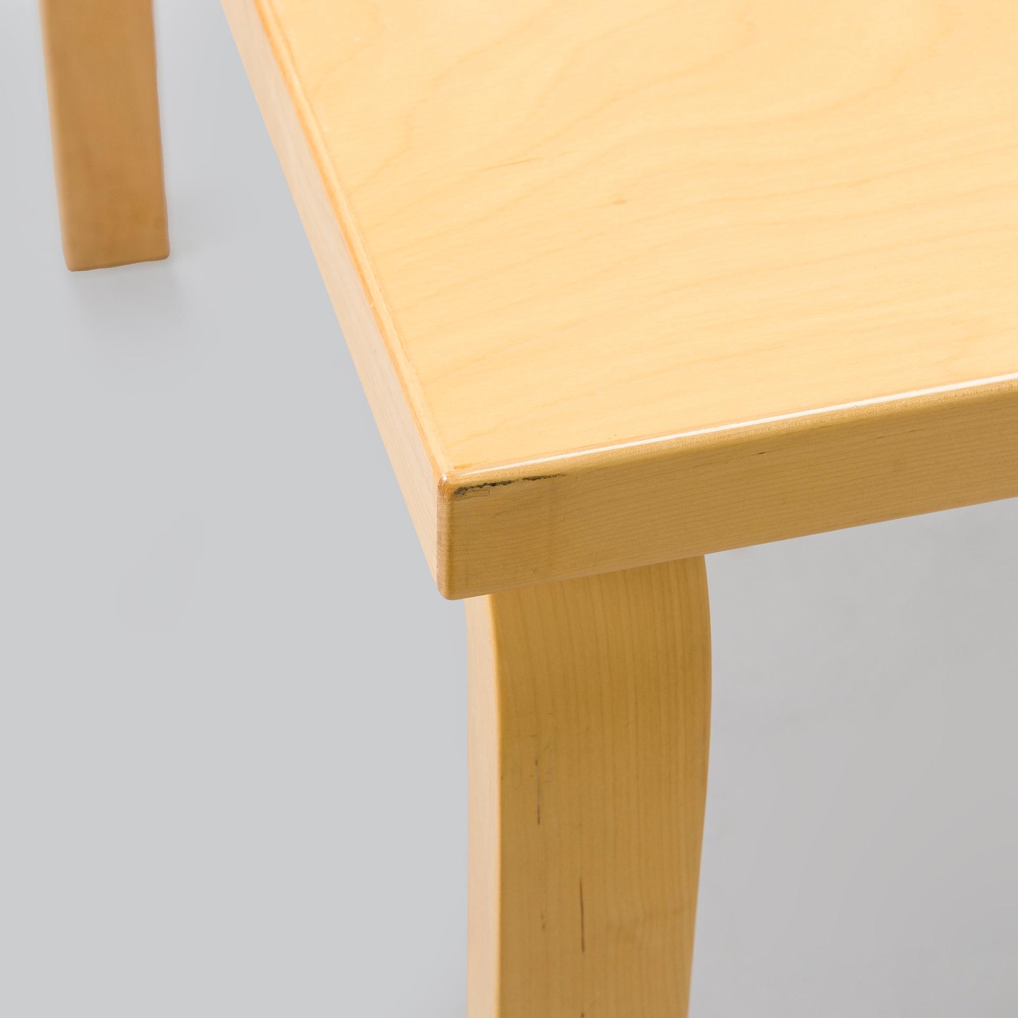 Alvar Aalto, dining table / conference table, model E86 for Artek 1999.