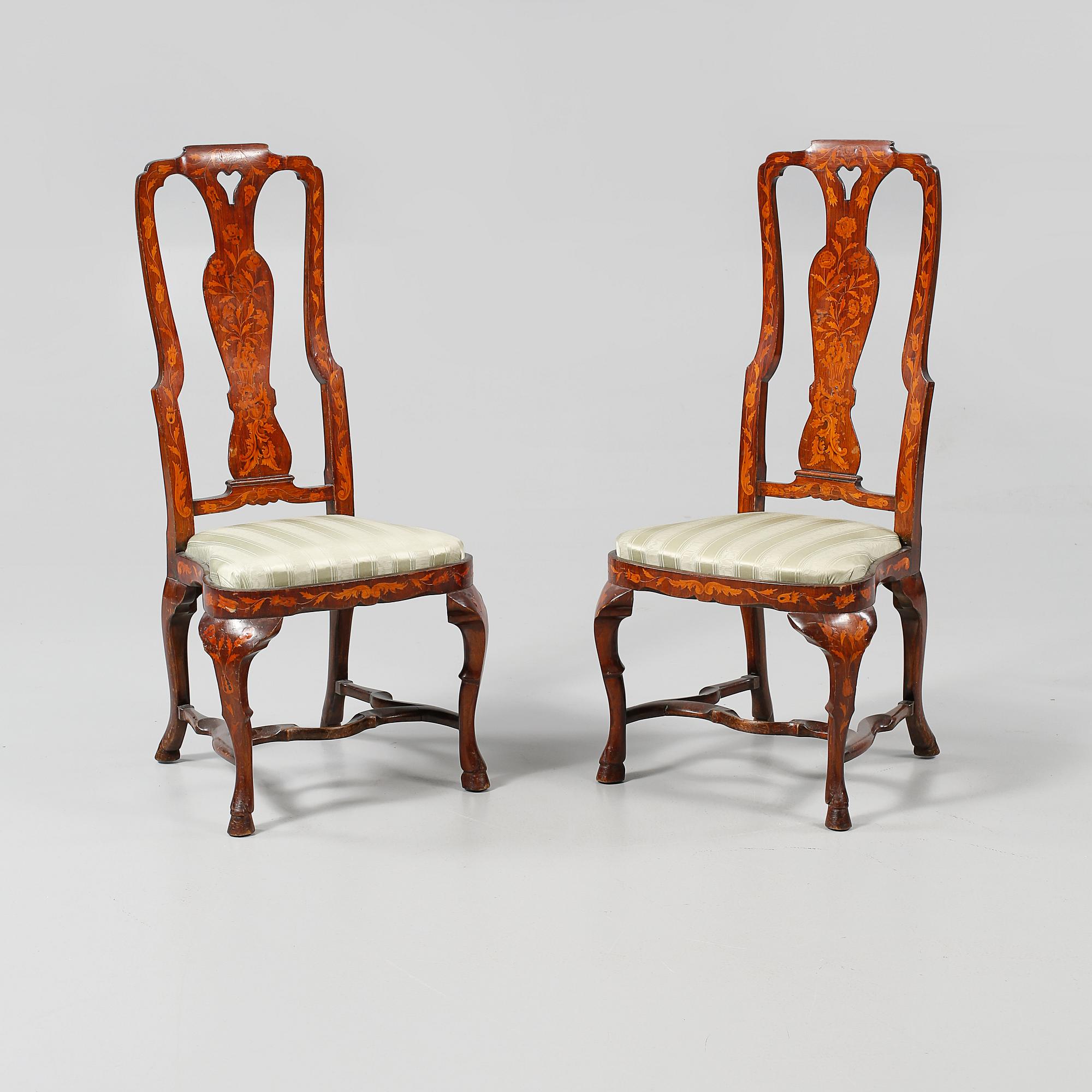 STOLAR, ett par, senbarockstil, 1900-talets början.