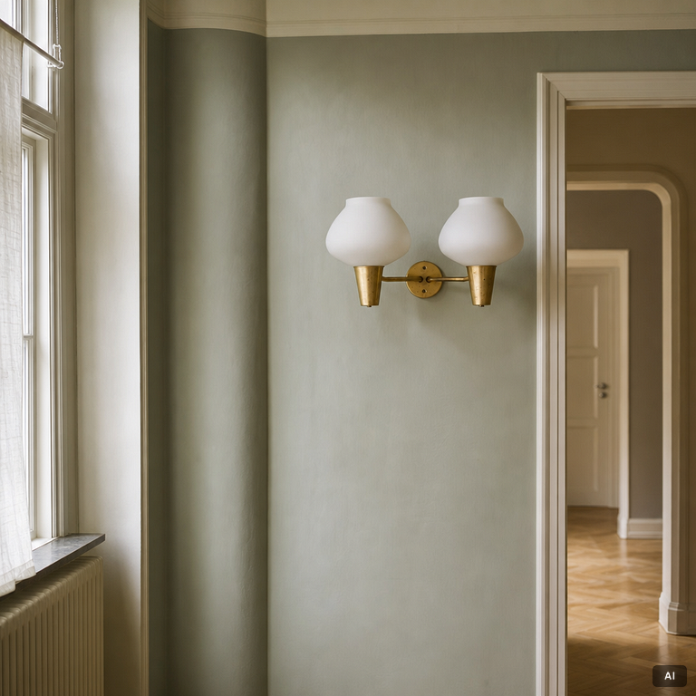 Asea, a wall lamp, Swedish Modern, 1940s/50s.