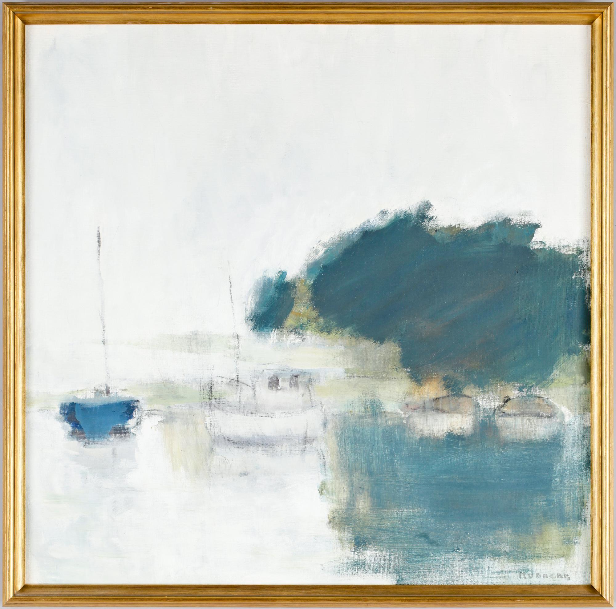 GUSTAV RUDBERG, olja på duk sign.