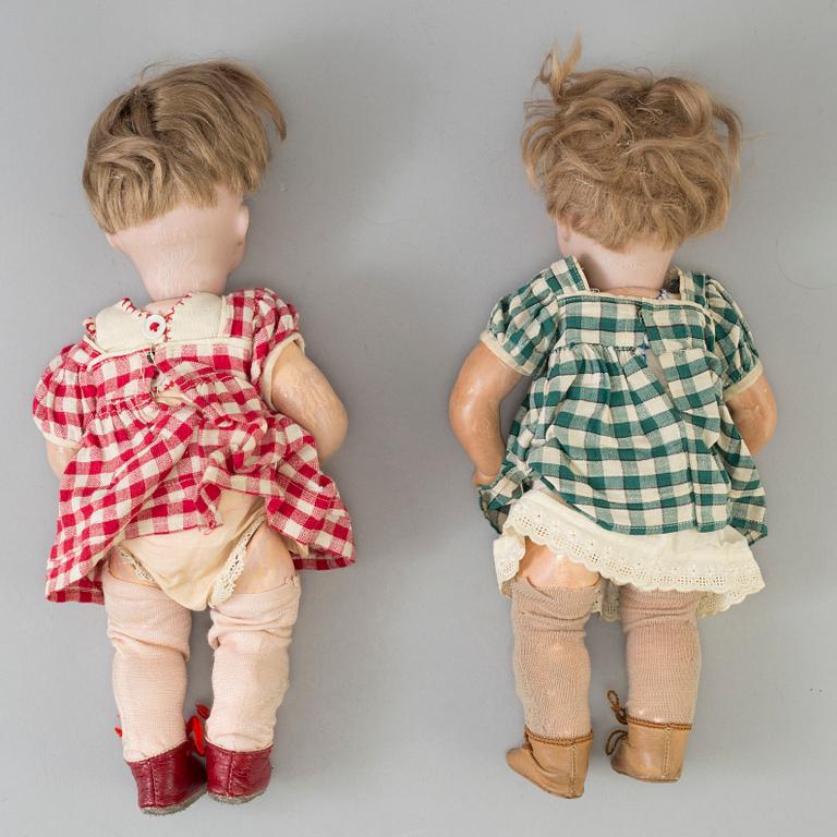 Two German dolls, early 20th century.