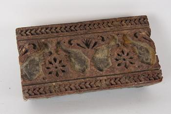 TEXTIL/TAPETTRYCKMALLAR, 5 st, Asien.