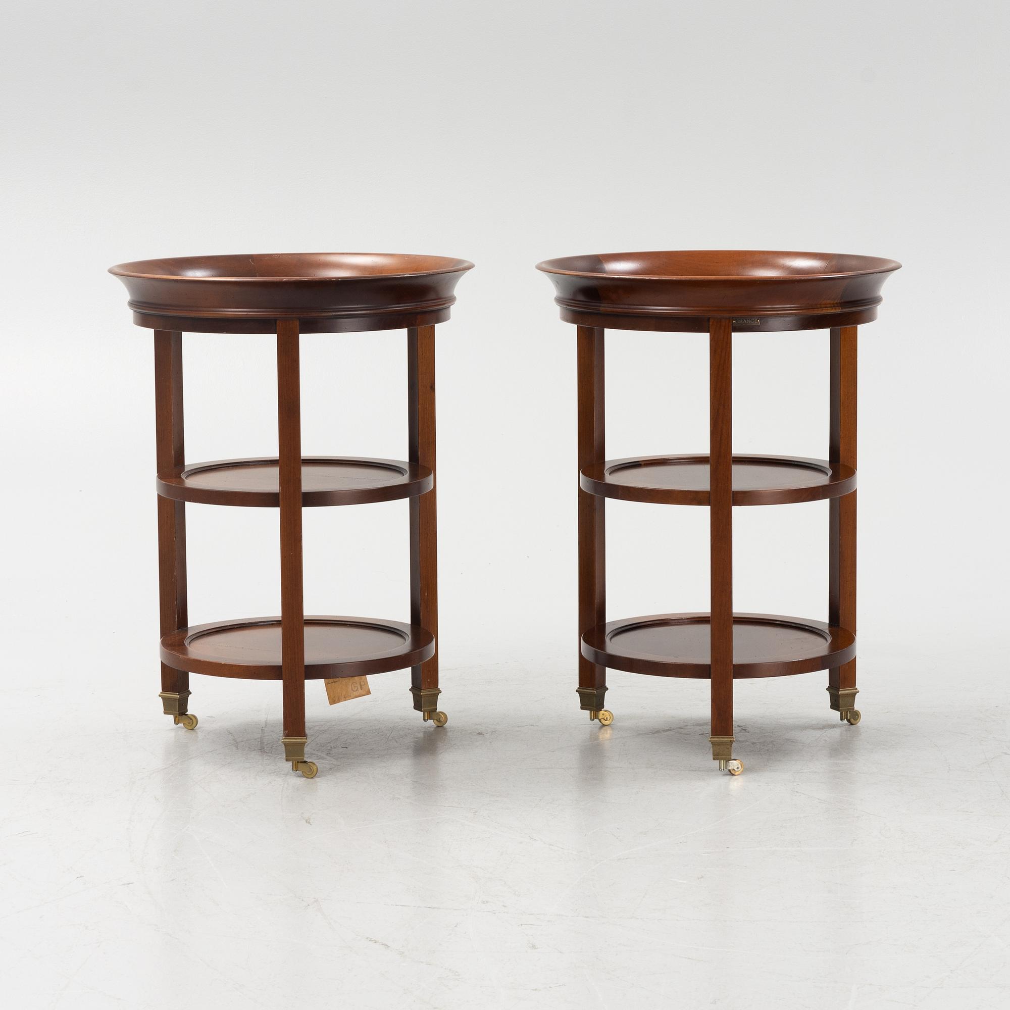 A pair of side tables, France, later part of the 20th Century.