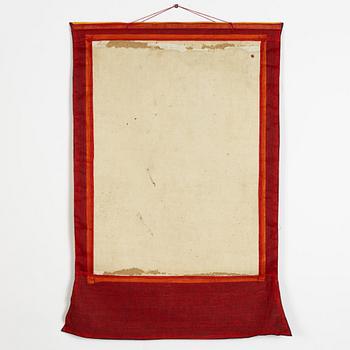 A Tibetan thangka, 20th century.