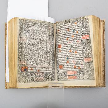 BOK, Printed entirely printed on vellum, 1504.