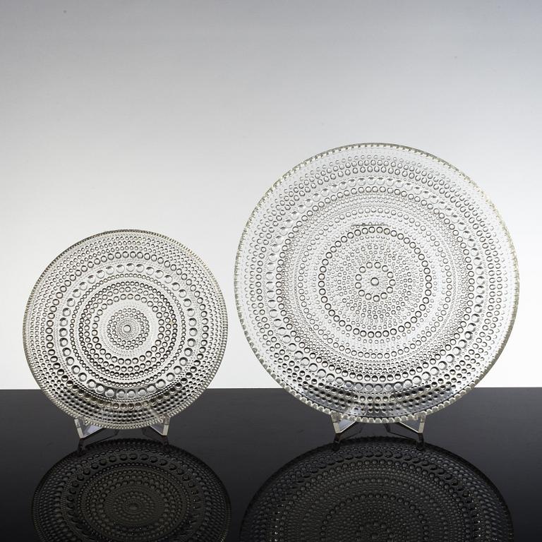 FAT, 10+10 samt KAKFAT, Glas, "Kastehelmi", Oiva Toikka, Iittala.