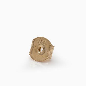 Earrings, brilliant-cut diamonds totalling 1.0 ct, 14K gold.