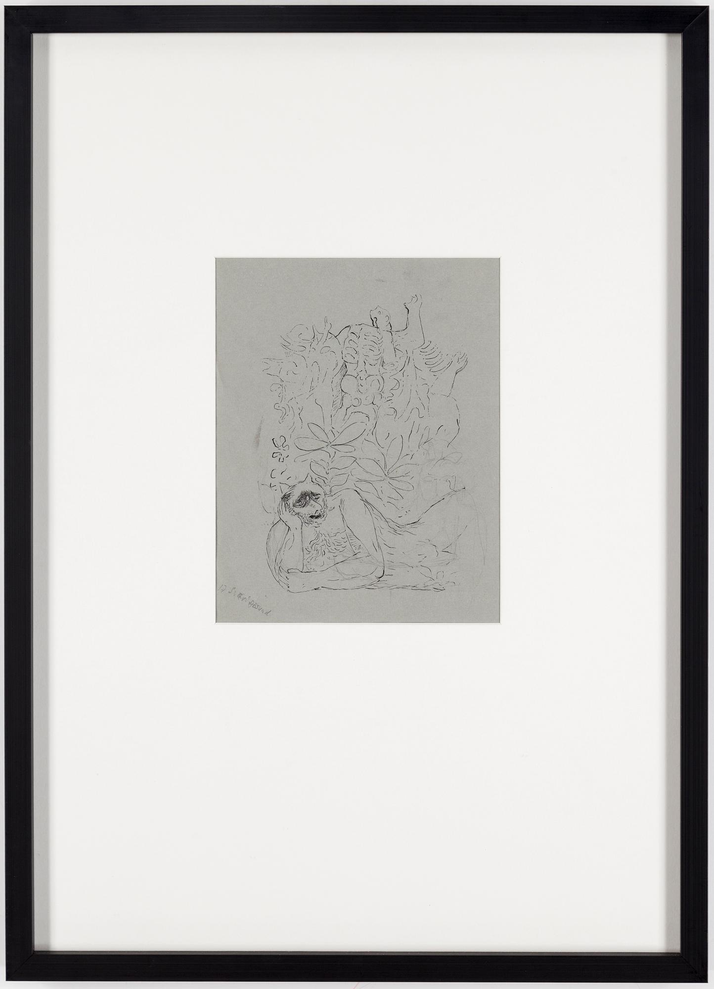 PETER WEISS, ink on paper.