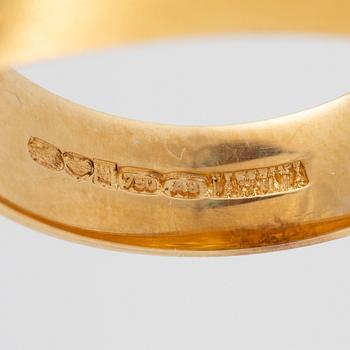 A Björn Weckström,  "Devil's Wheel"  ring 18K gold, Lapponia 1978.