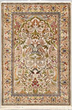 Carpet, Kayseri, silk, 166 x 114 cm.