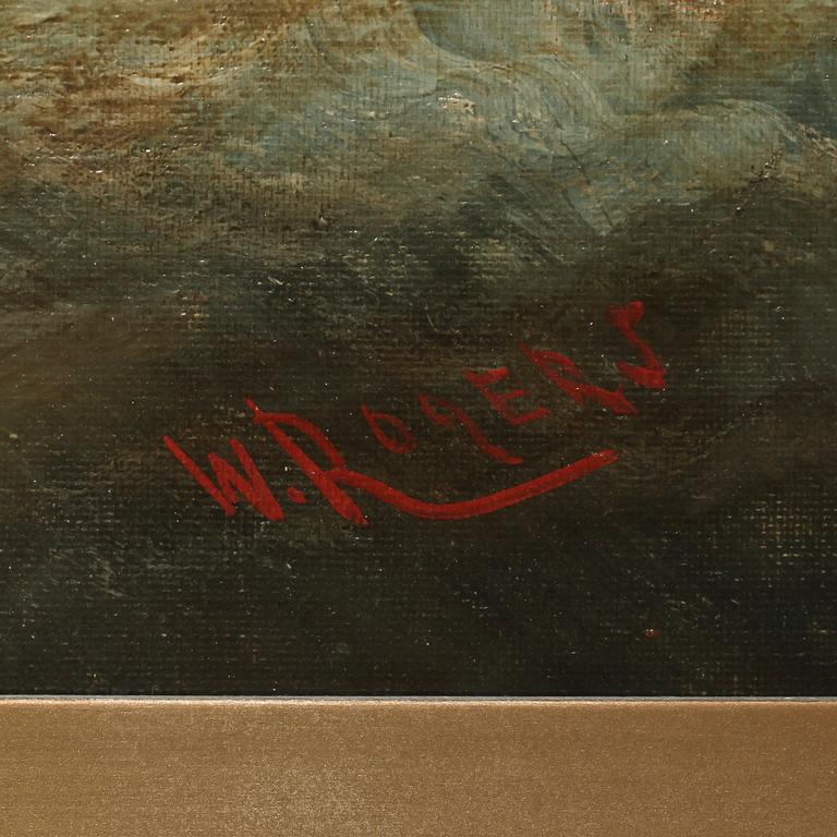 WILLIAM P ROGERS, olja på duk, sign.
