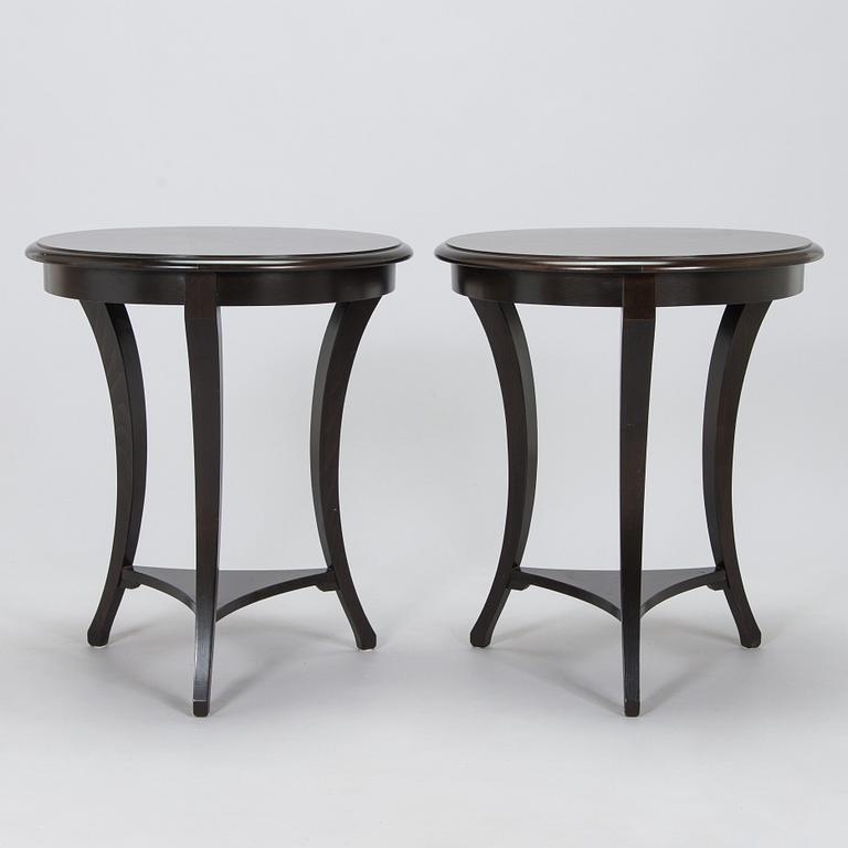 A pair of side tables, Selva, Italy, late 20th century.