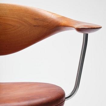 Hans J. Wegner, skrivbordsstol, "Swivel Chair" modell "JH502", Johannes Hansen, Danmark, 1950-60-tal.