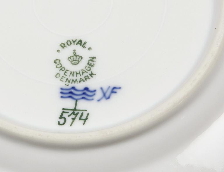 KAFFESERVIS, 27 delar, porslin, "Musselmalet", Royal Copenhagen.