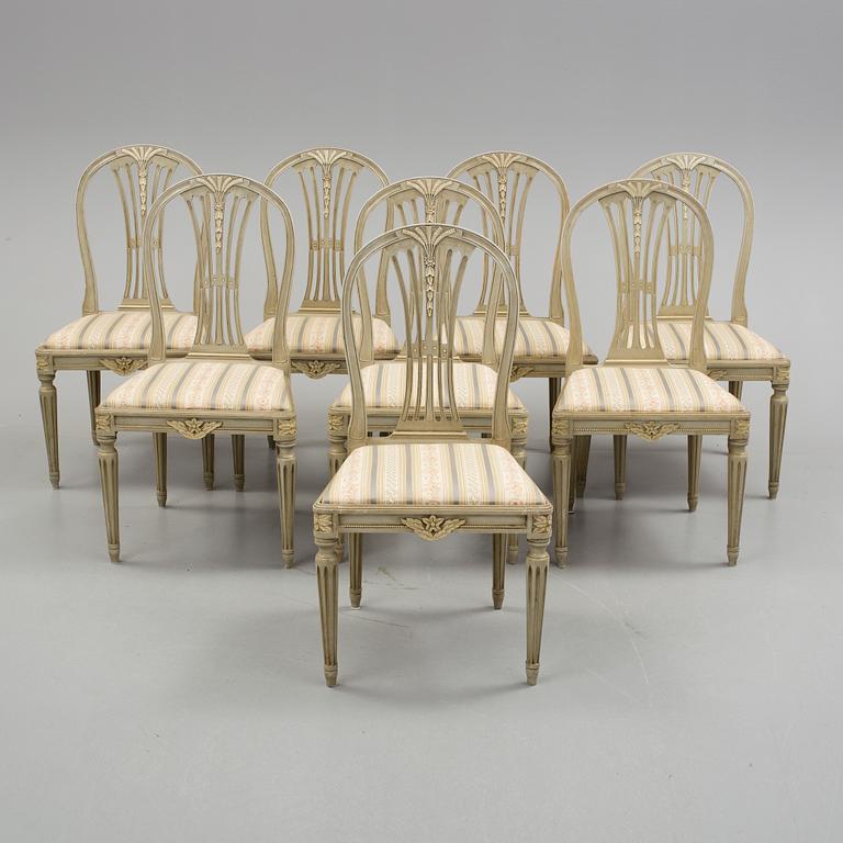 STOLAR, 8 st, Gustaviansk stil, 1900-talets första hälft.