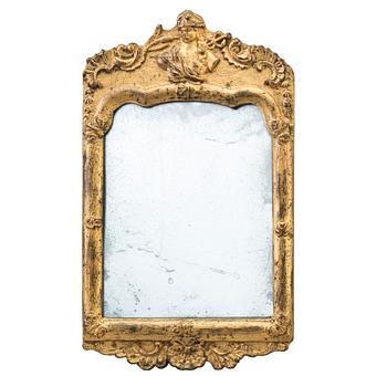 A Swedish Rococo 18th century mirror.