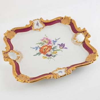 Meissen, Tray, porcelain, Rococo style, Germany, 1934-1945.