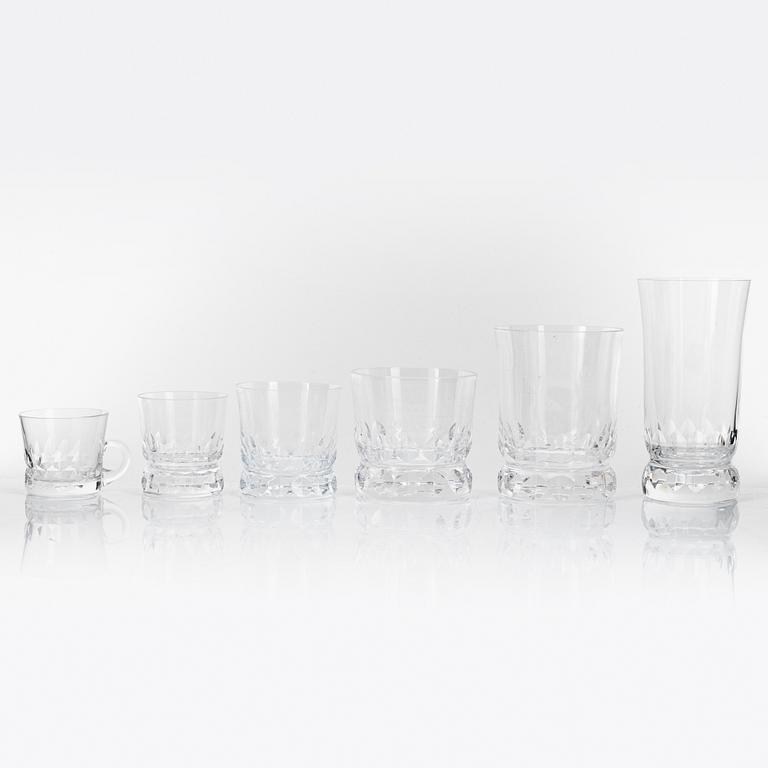 Göran Wärff, a 46-piece 'Prince' glass service, Kosta, Sweden.