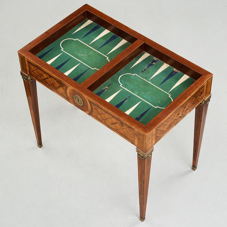 BORD/SPELBORD, av Gottlieb Iwersson (mästare i Stockholm 1778-1813), ej signerat,  1700-talets slut, Gustavianskt.