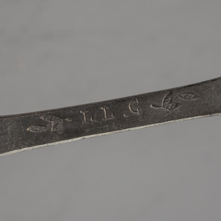 SKEDAR, 17 stycken, tenn, 17/1800-tal.