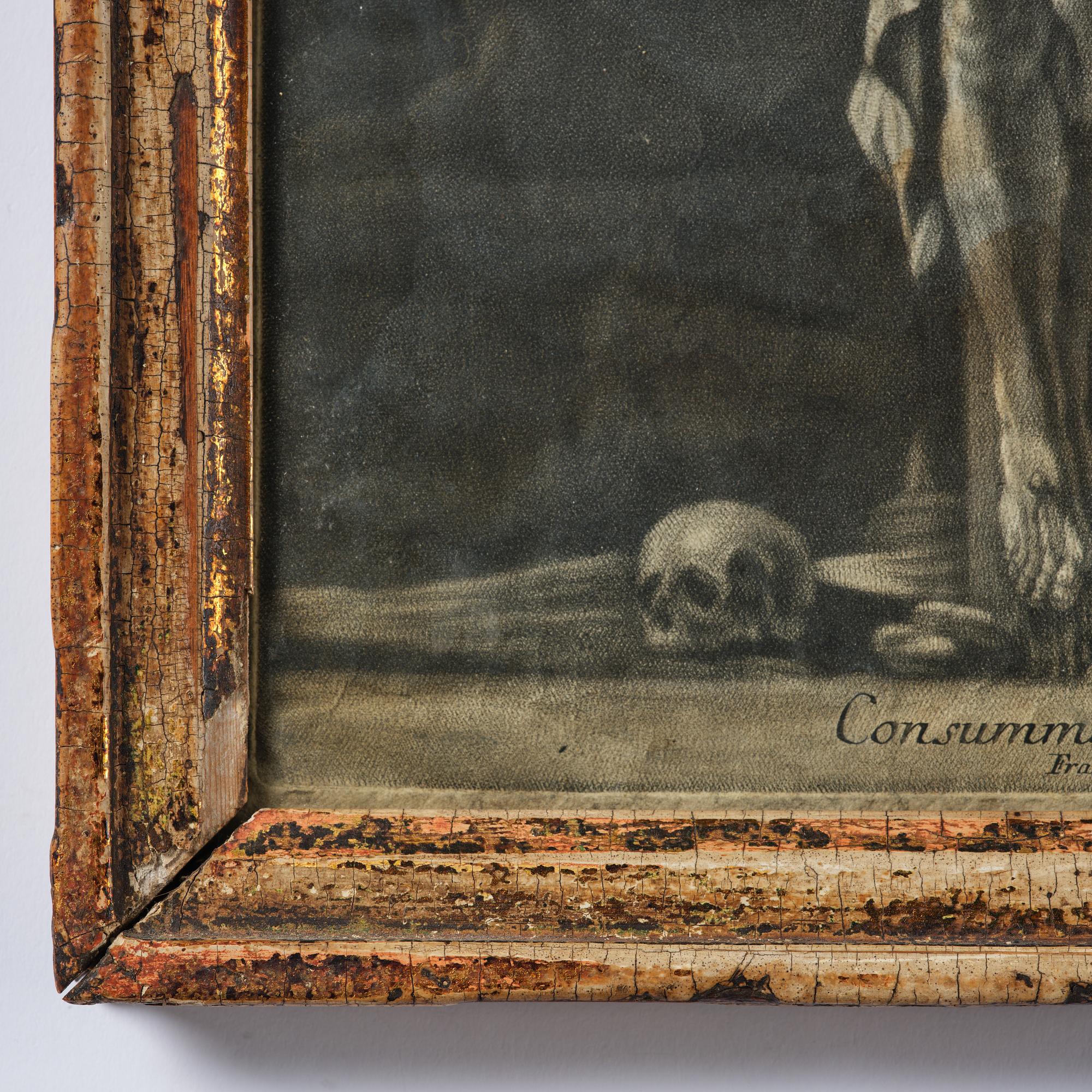 A Gustavian giltwood frame, late 18th century.