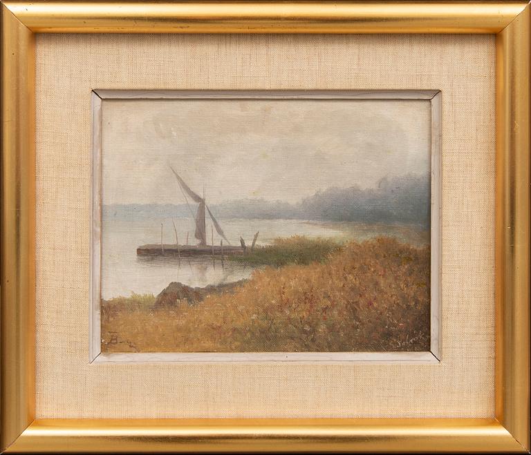 Theodor Billing, oil on canvas, signed.