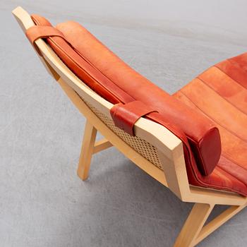 Rud Thygesen & Johnny Sorensen, a beech and rattan recliner '7513' Kings Furniture.