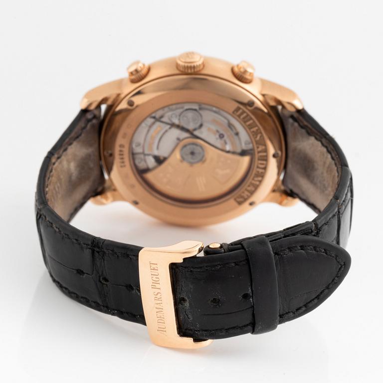 Audemars Piguet, Jules Audemars, "Breguet Numerals", chronograph, wristwatch, 41 mm.