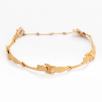 Björn Weckström, rannekoru, "Maariankämmekät"", 14K kultaa.