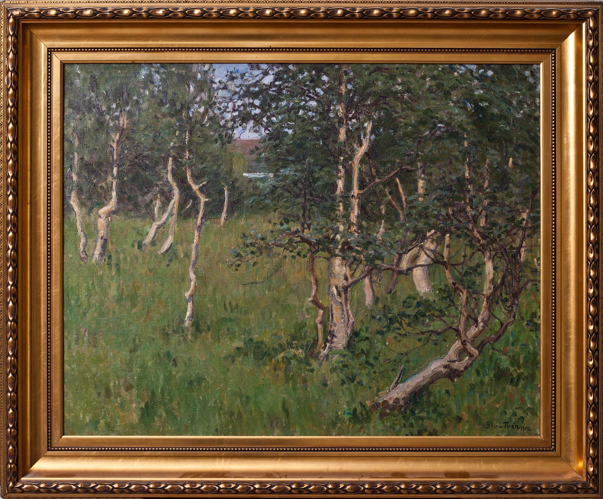 STINA TIRÉN, olja på duk, signerad och daterad 1912.