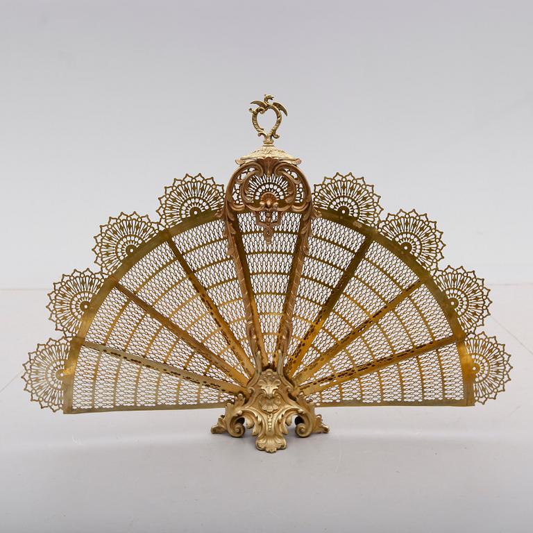 BRASSKYDD, mässing, Louis XIV-stil, Frankrike, 1800-tal.