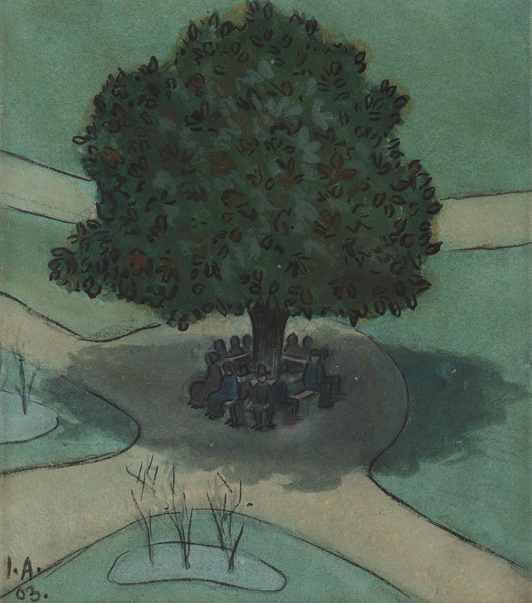 Ivar Arosenius, ”Under stora trädet”.