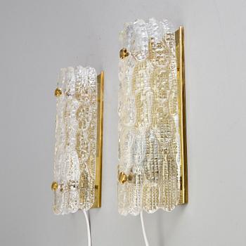 A pair of wall lamps by Carl Fagerlund, 20th century.