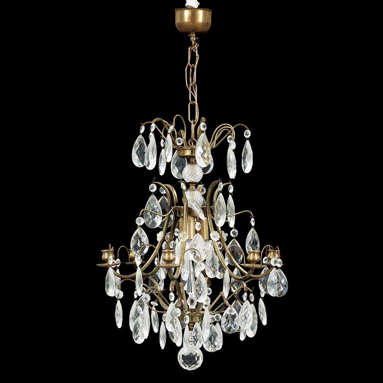 LJUSKRONA, barockstil, 1900-talets andra hälft. Höjd ca 60 cm.