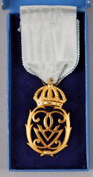 MEDALJ, silver, Konung Gustaf V:s Jubileumsminnestecken 1948.