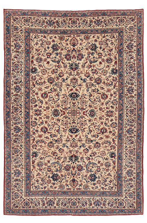 A semi-antique Nain Tuteshk rug, Central Persia (Iran), c. 228 x 153 cm.