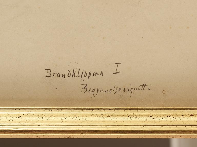 ALBERT EDELFELT, teckning, signerad.