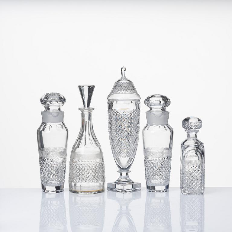 Elis Bergh, a 129 pcs 'Kent' glass service, Kosta, Sweden.