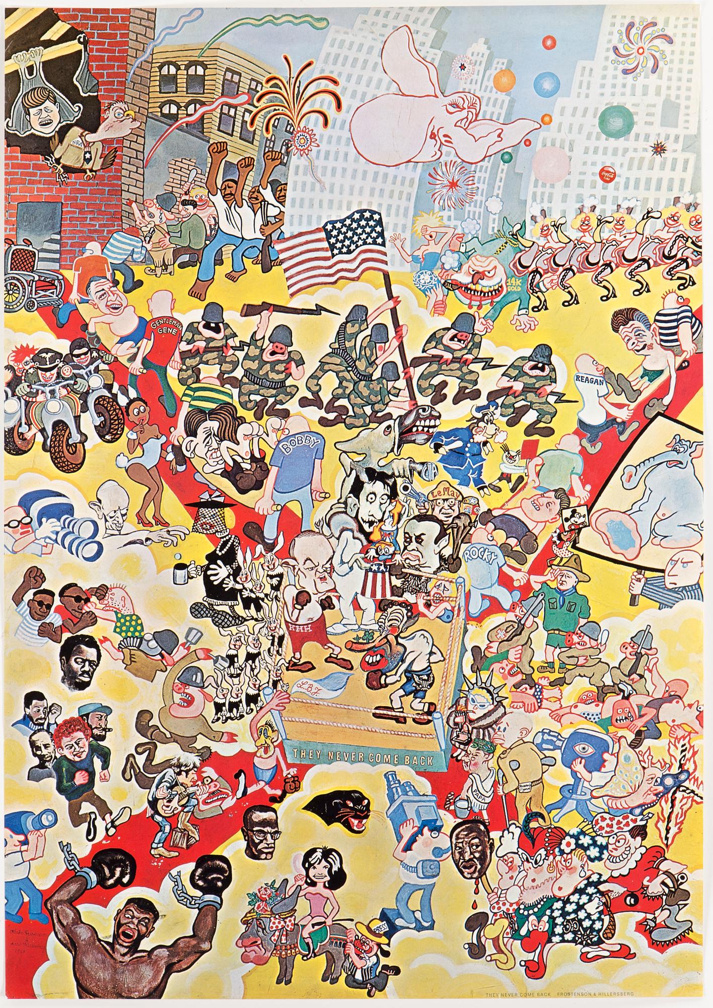 POLITISK KONST, 4 posters, 1960 - 70 -tal.