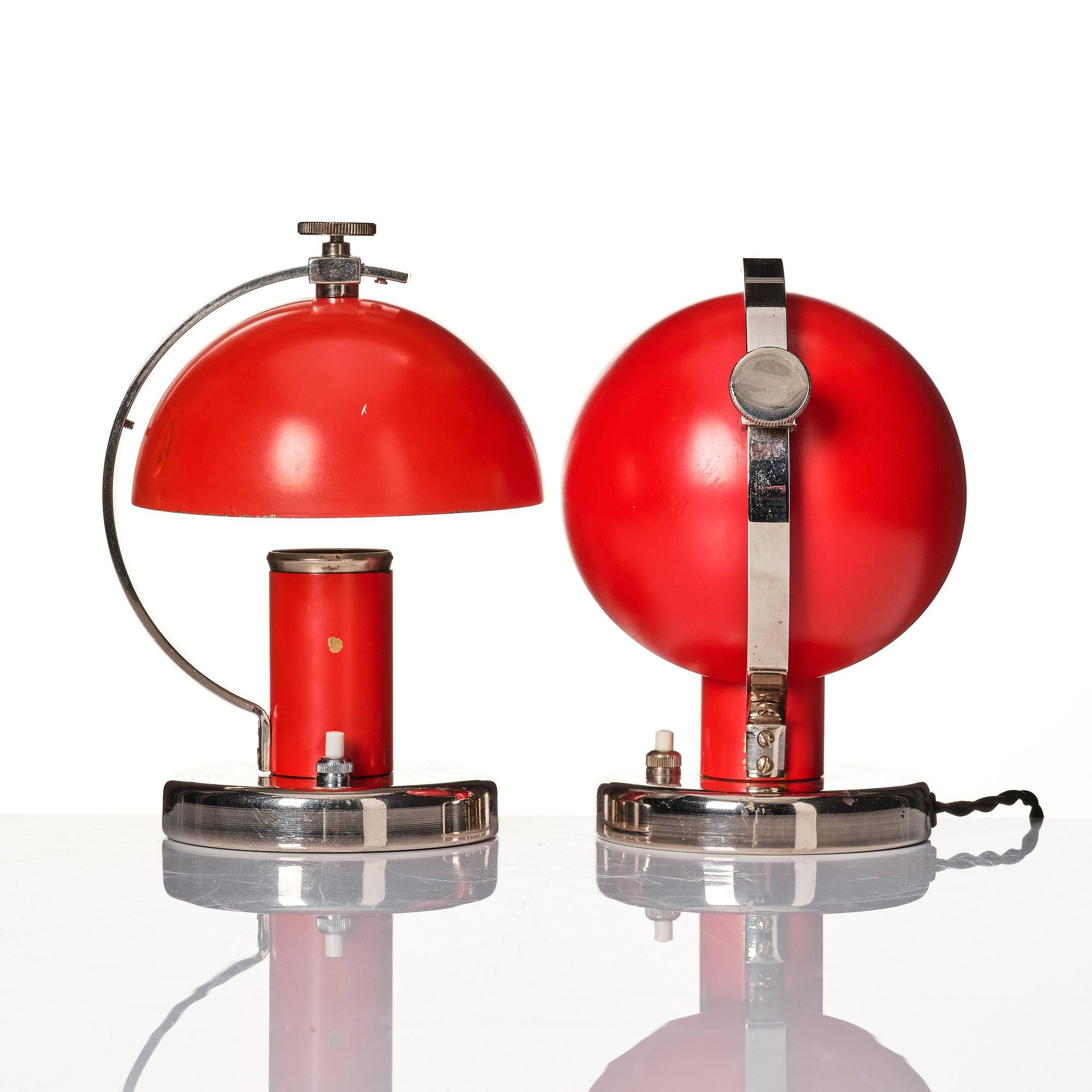 Erik Tidstrand, a pair of table lamps, modell "29379", Nordiska Kompaniet 1930s.