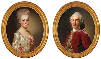 795. Alexander Roslin, "George Marye de Merval" (1738-) & "Marie Anne Eléonore Le Planquois".