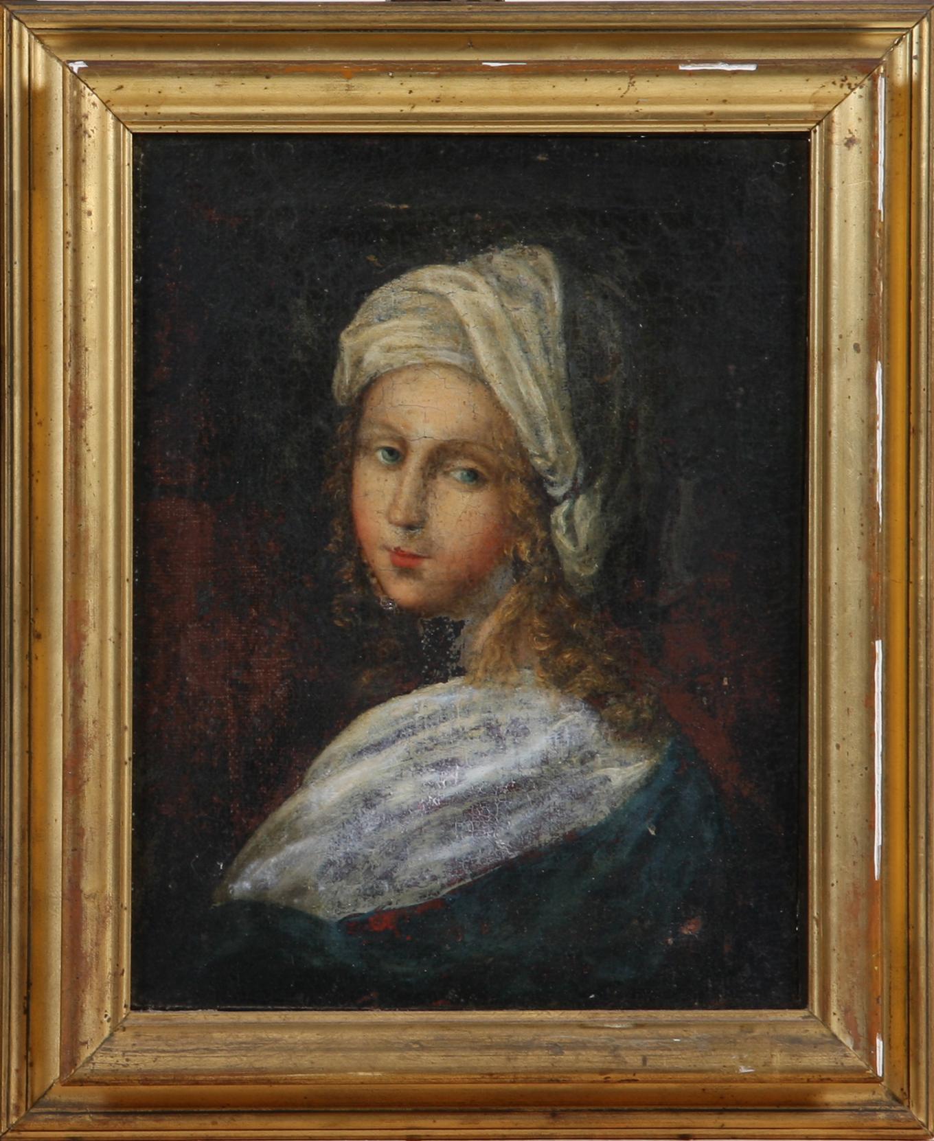 OKÄND KONSTNÄR, olja på duk, 1700/1800-tal.