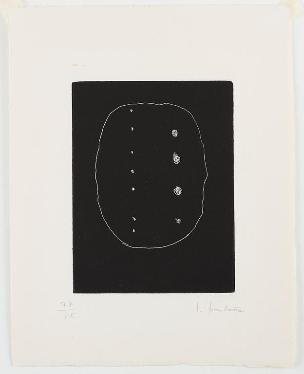 Lucio Fontana, Etching from "Dix eaux-fortes. L'Épée dans l'eau" (Alain Jouffroy).