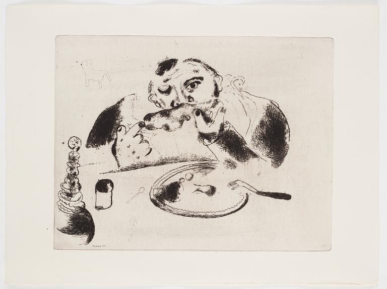 MARC CHAGALL, 71 st etsningar ur upplagan om 285 exemplar på Arches/MBM/J. Perrigot-papper, 1923-1948.