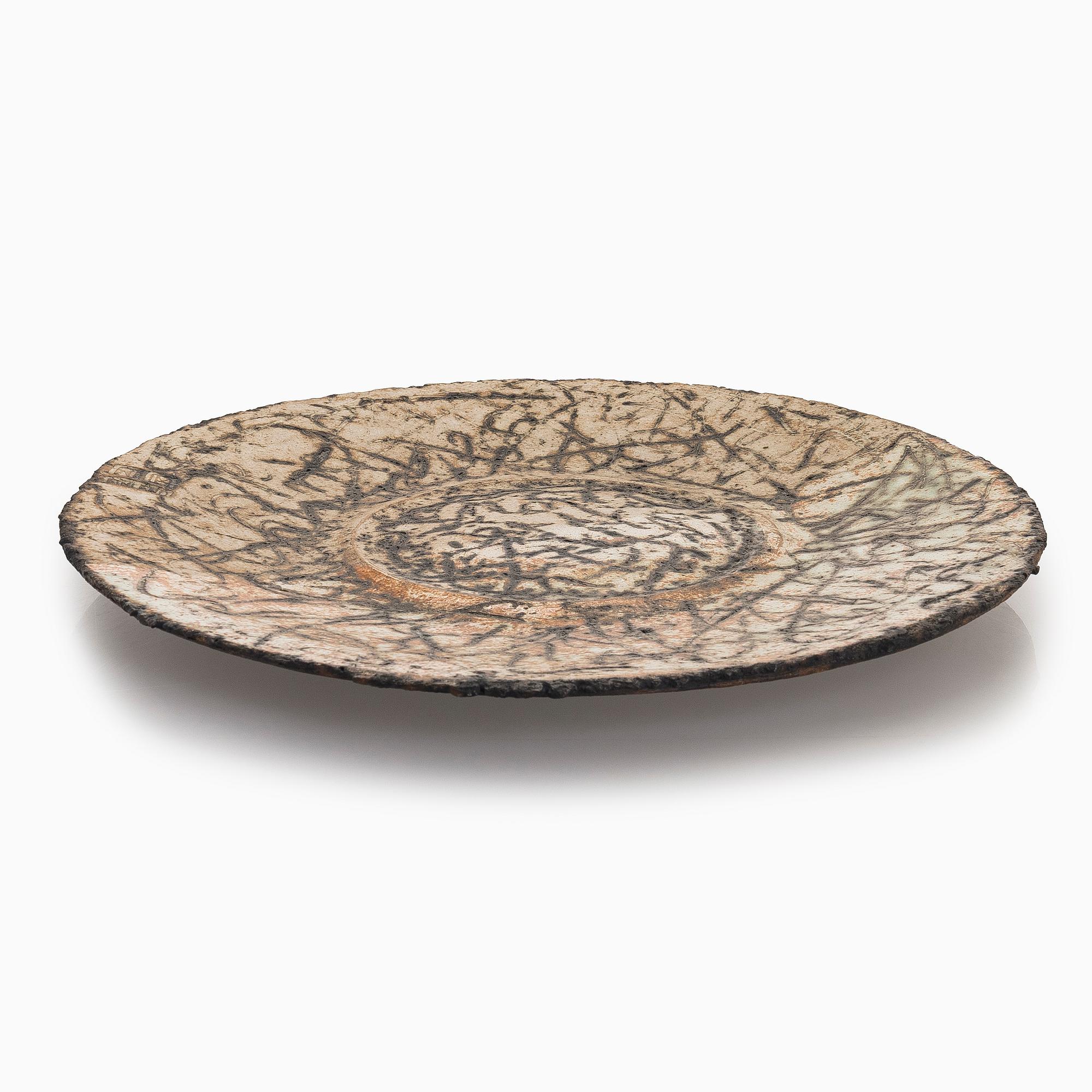 Kati Tuominen-Niittylä, Decortive dish stoneware, signed KTN Finland.