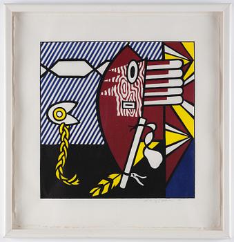 Roy Lichtenstein, "American Indian Theme I".