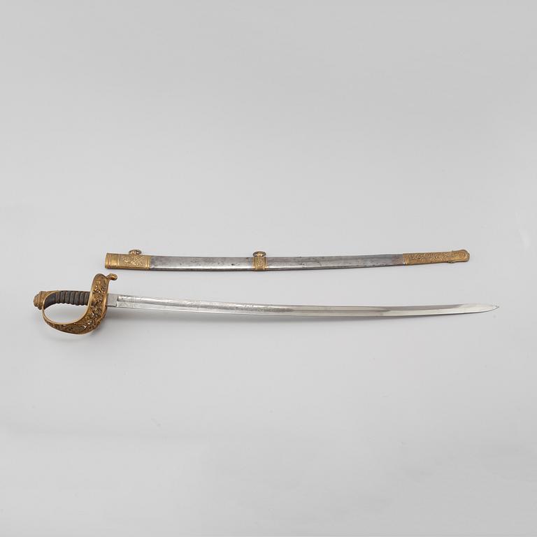 An officer's sword, Hungary/Austria, 19th/early 20th century.