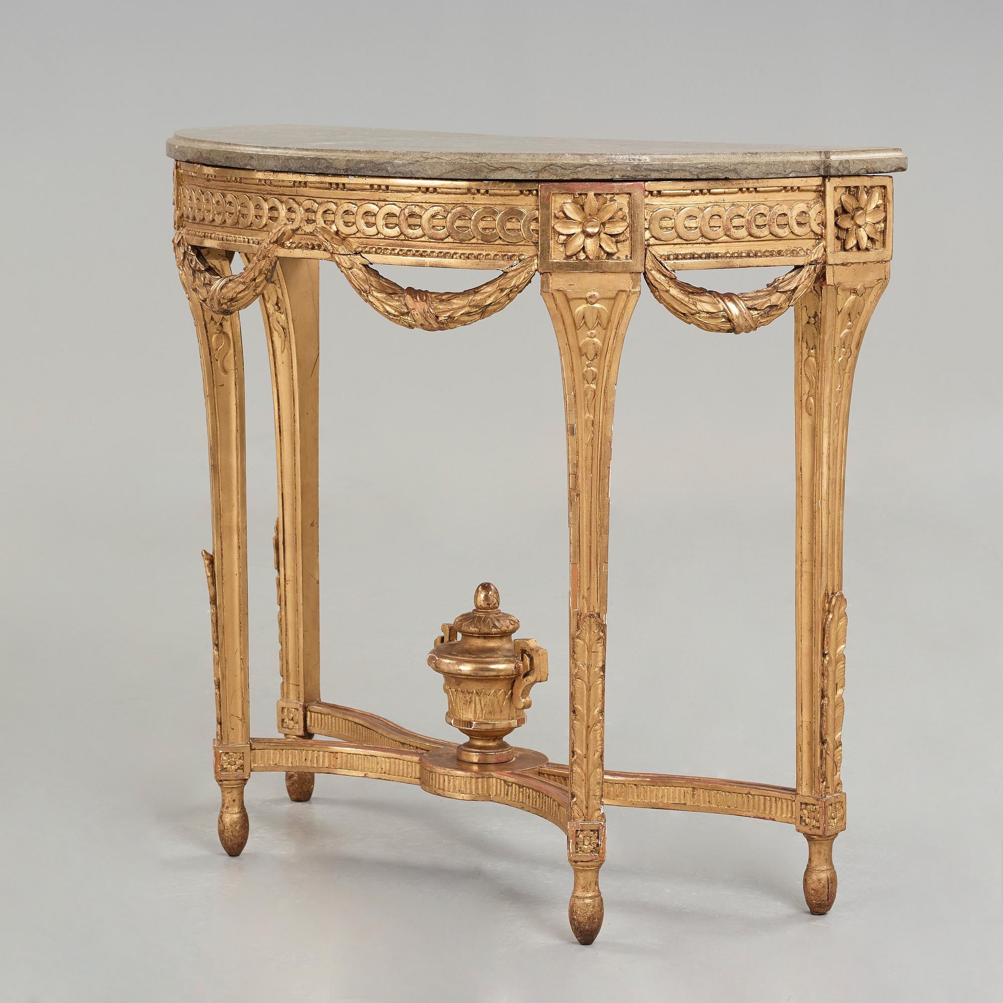 KONSOLBORD, gustavianskt stockholmsarbete, 1700-talets slut.