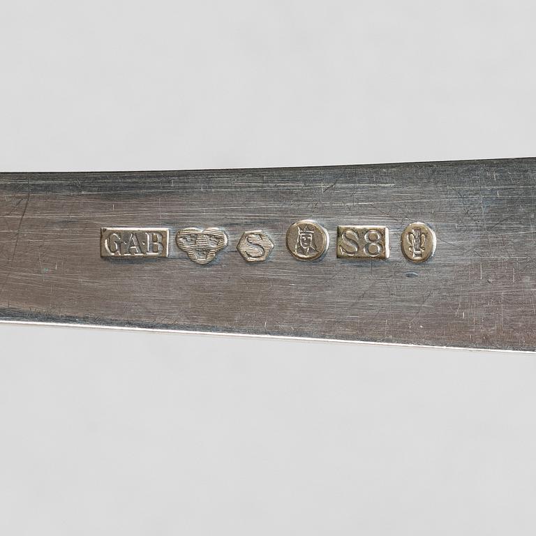 Bestickservis, 103 delar, silver, "Rosenholm", GAB, Stockholm, 1930/40-tal.